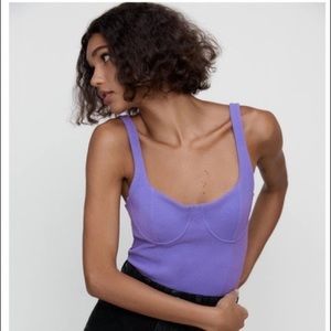 [SOLD] Zara Textured Crop Top